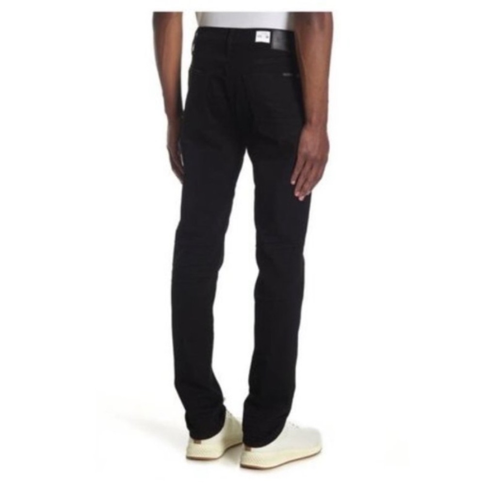 Hudson Jeans Mens Black Denim Blake Slim Fit Straight Leg Jeans Sz 30 x 34 New